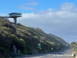 Airys Inlet on Great Ocean Road is home to the Split Point Lighthouse and the house on the stick.