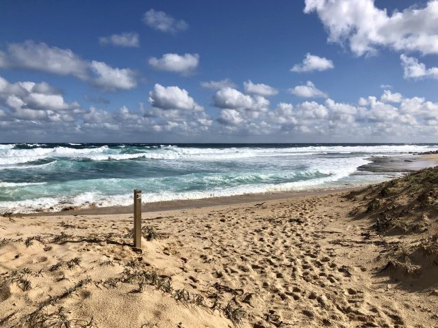 Cape To Cape In Western Australia Sees You Enjoy Many Beaches Such As This Beautiful White Sand Beach With Waves Lapping It.