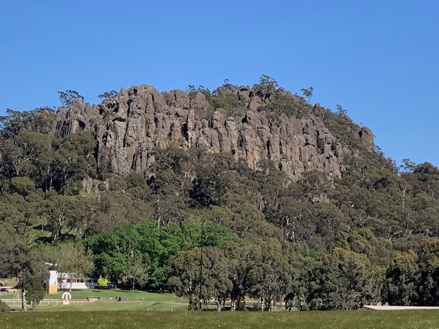 Hanging Rock With Race Track In Front.