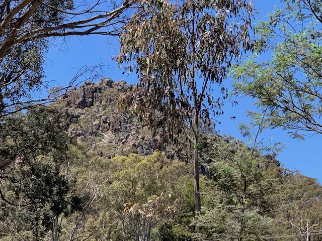 Hanging Rock From The Local Road.