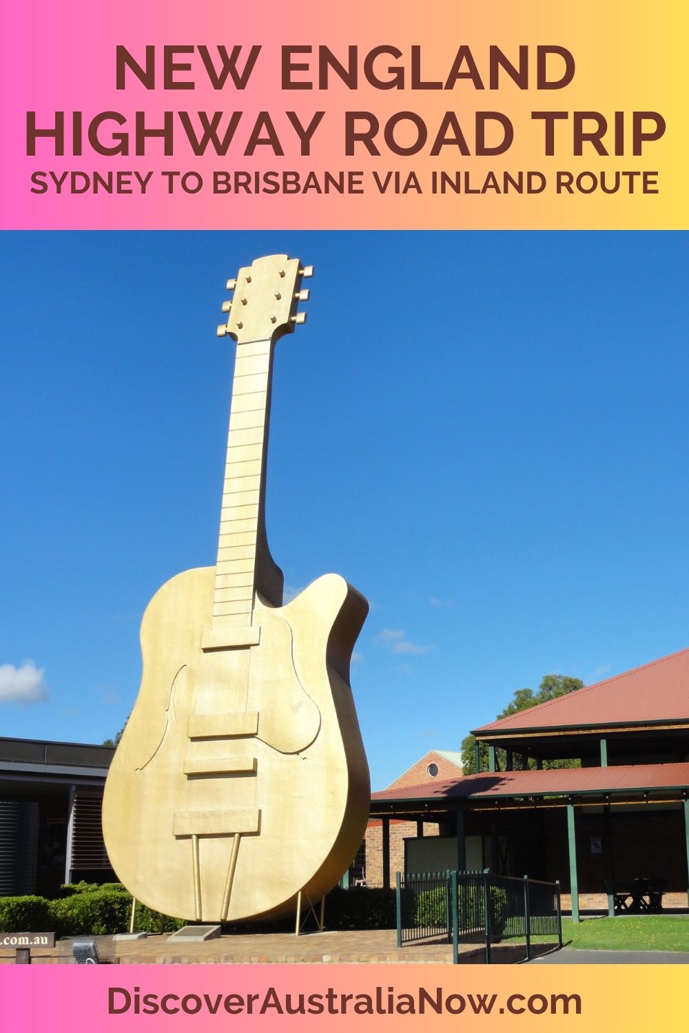 See the Golden Guitar in Tamworth when driving the New England Highway road trip.
