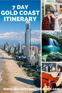 Gold Coast 7 Day Itinerary to see the golden beaches, visit waterfalls in the hinterland and meet Bugs Bunny at Movie World.