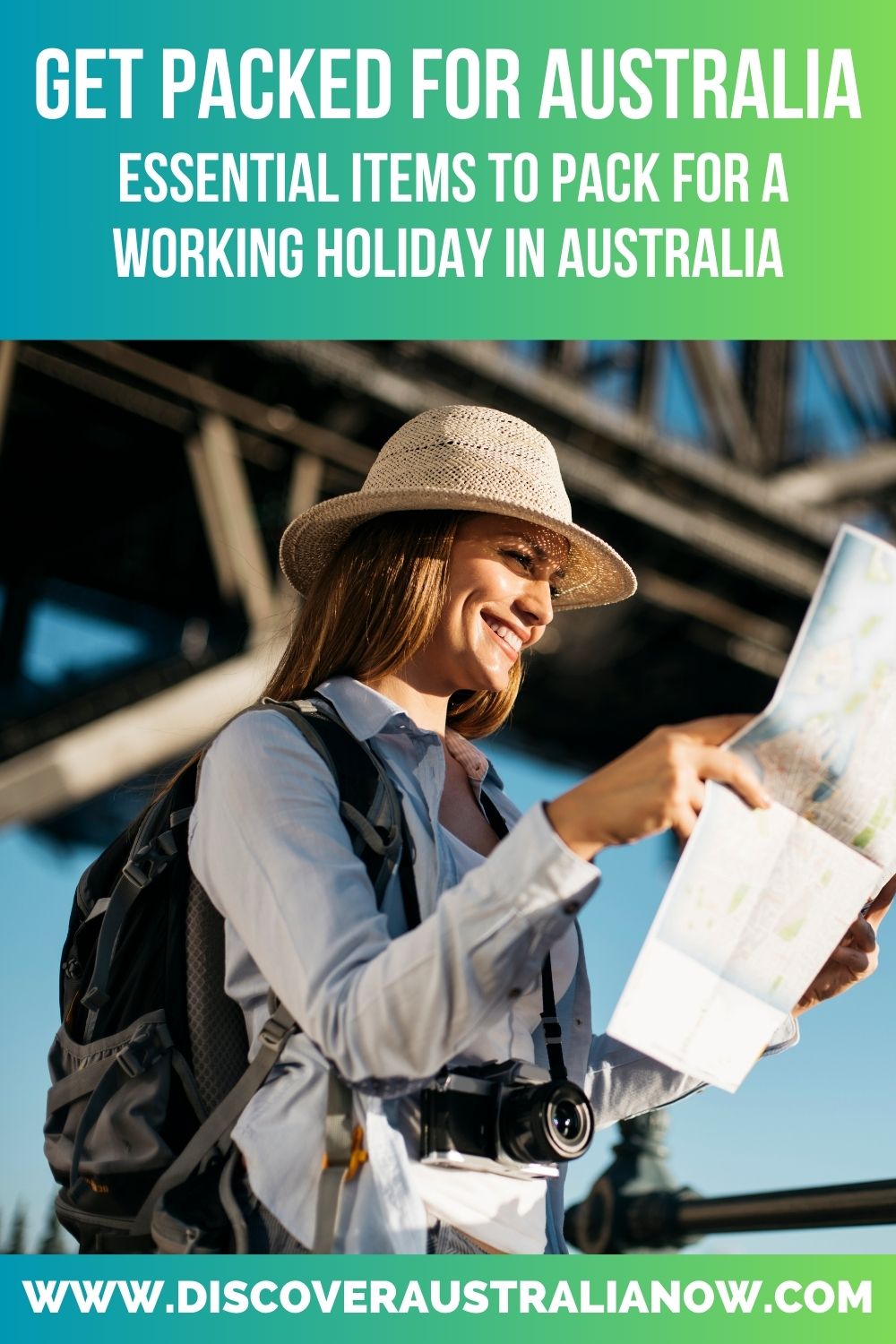 Get packed for a working holiday in Australia packing list PIN.