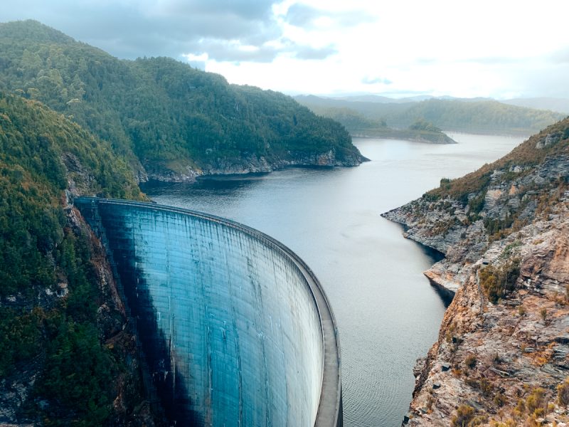 Gordon Dam in Tasmania.