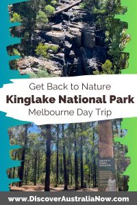Kinglake National Park PIN. Mason Falls and Tall Eucalypt Trees.