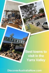 Marysville sign, coffee shop in Wandin and main street of Warburton PIN.