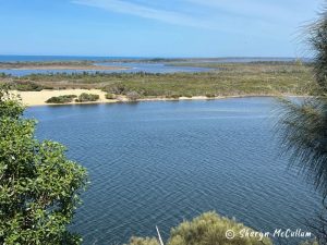 Lakes Entrance looking towards Metung.