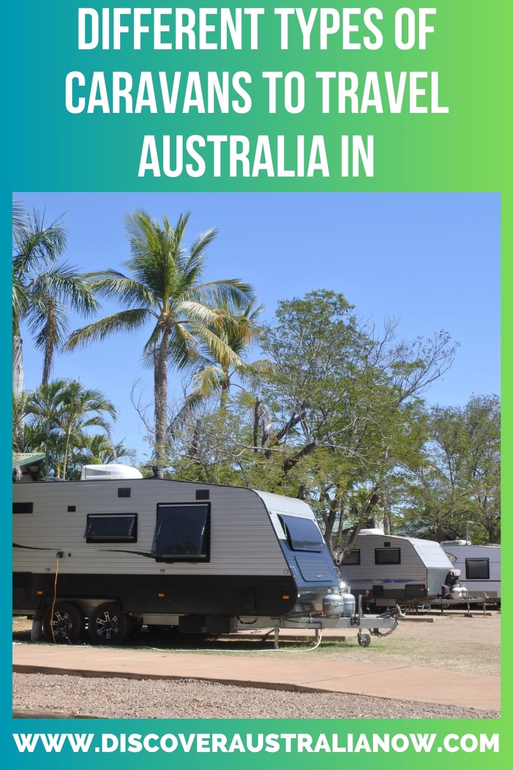 a line of caravans in a caravan park PIN.