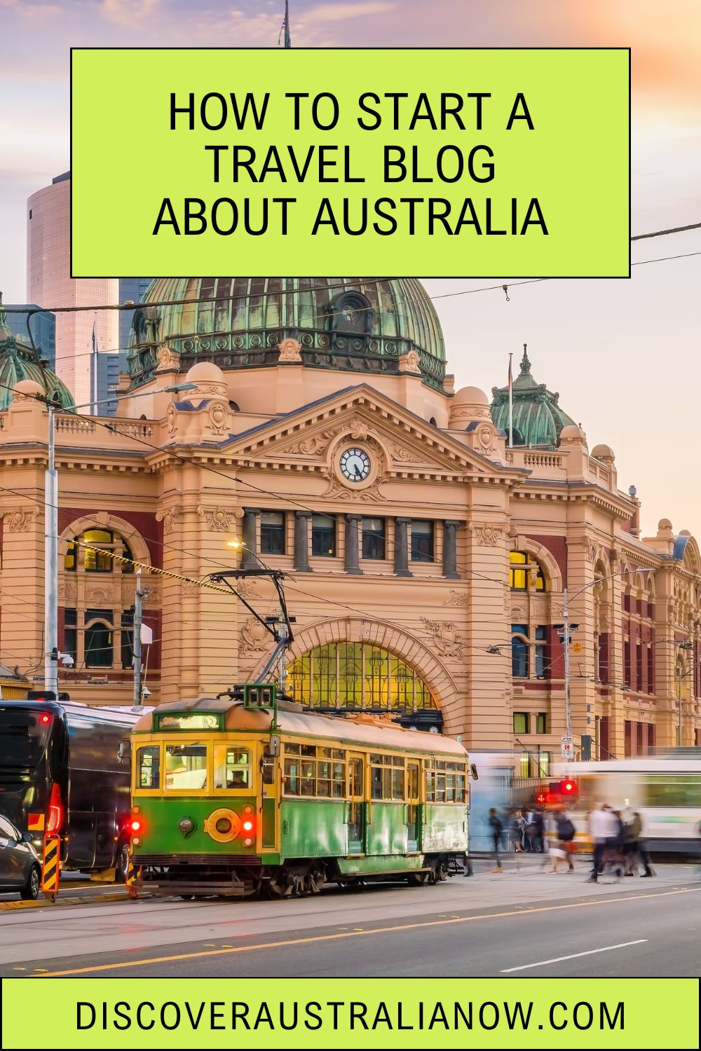 Flinders Street Station Melbourne is a great place to write about in an Australia travel blog.