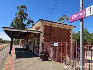Check out Elmore Train station on the Northern Highway.