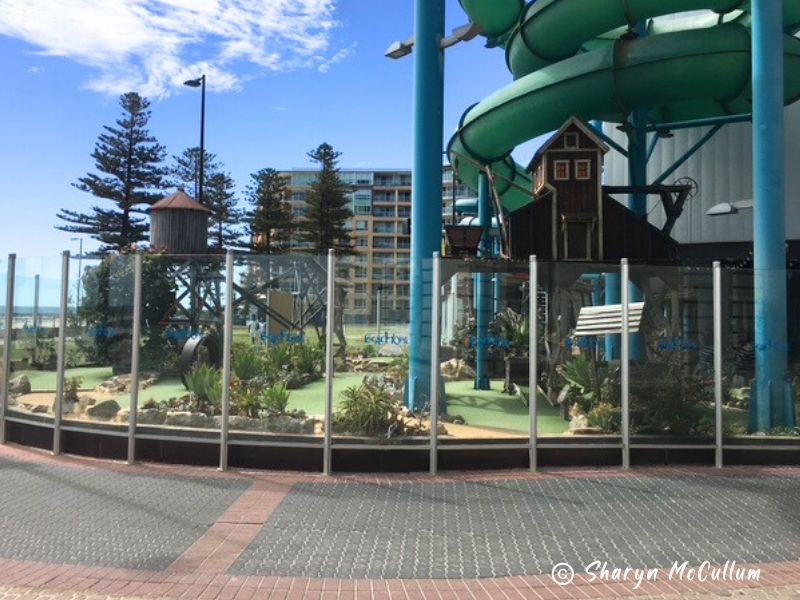 Glenelg Beachouse has waterslides and other activities.