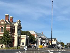 Queenscliff town centre with old heritage buildings.
