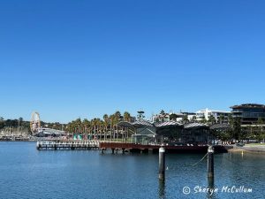 Geelong Waterfront - looking at the pier to the Ferris Wheel.