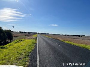 Road from Warrnambool to The Grampians is very flat.