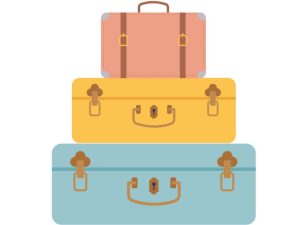 suitcases - what to pack for Australia.