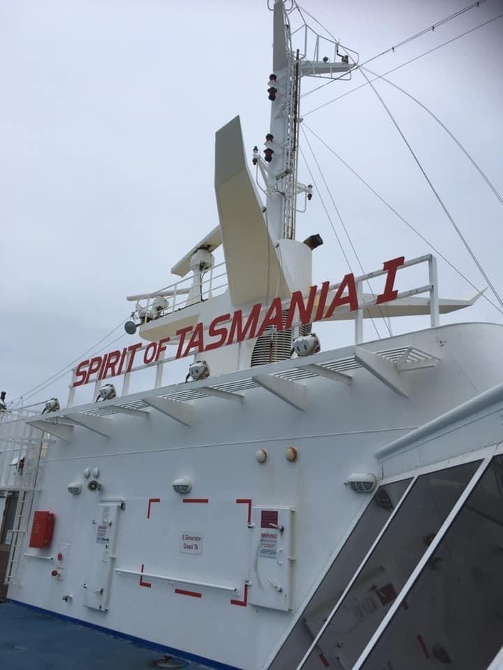 Spirit of Tasmania is a large ship sailing between Tasmania and Victoria.
