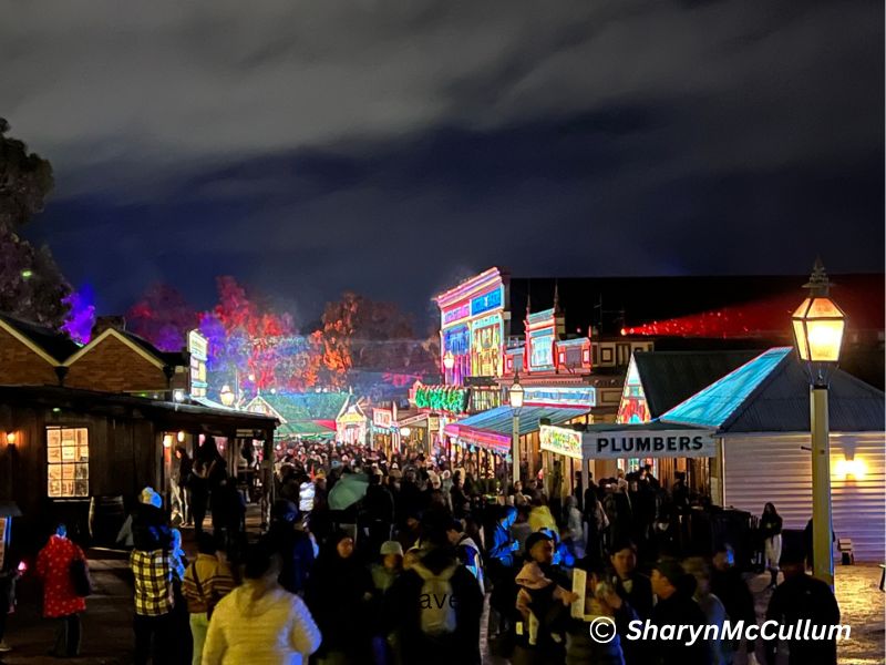 A Night Enjoying the Winter Wonderlights at Sovereign Hill, Ballarat