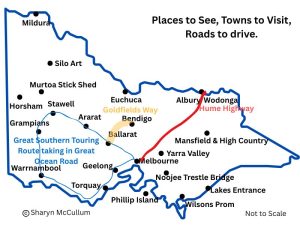 Victoria highlights map by Sharyn