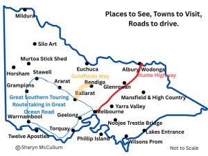 Victoria Map Highlights by Sharyn