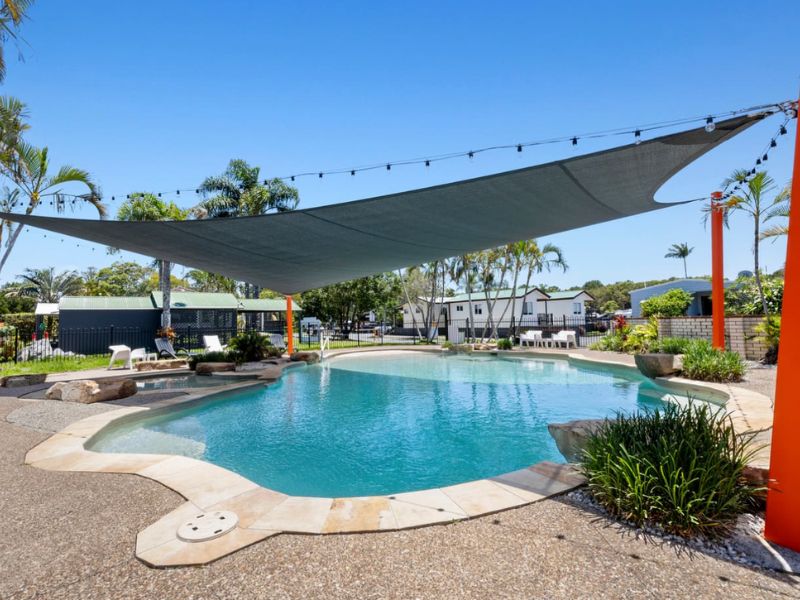 pool at a caravan park
